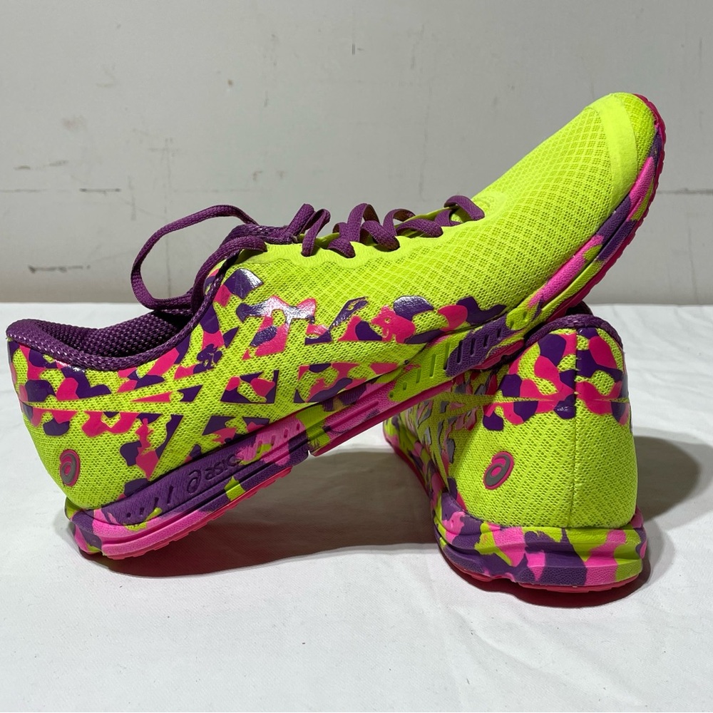 ASICS Gel-Noosa Fast 2 Womens Running Shoes Size 10 Multicolor Yellow Pink